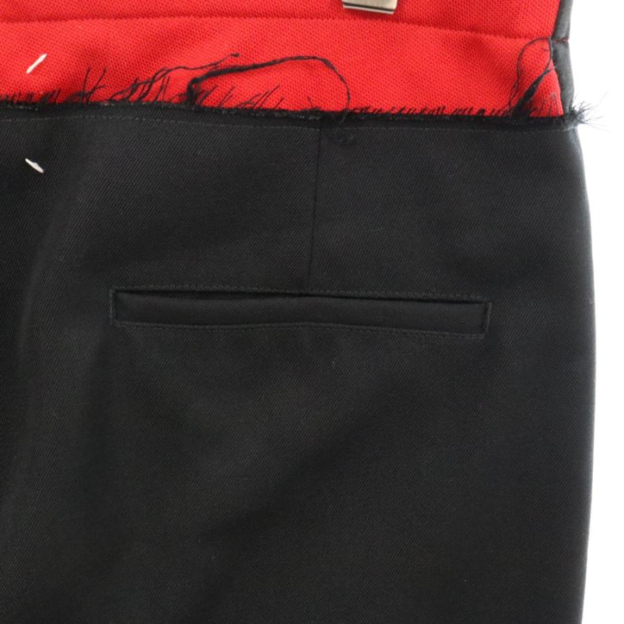 19ss レザー切り替えパンツ ブラック 【公式通販】