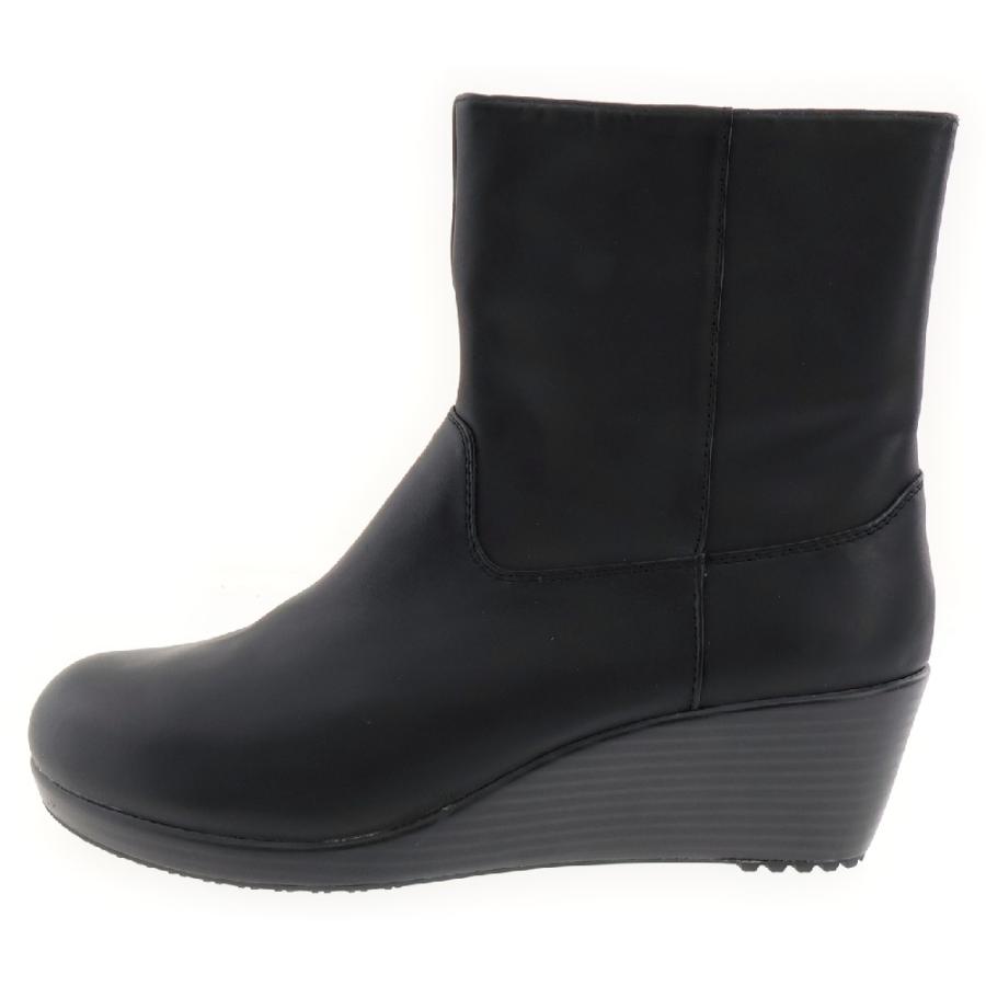 crocs（クロックス） A-LEIGH LEATHER BOOTIE サイドジップ レザー