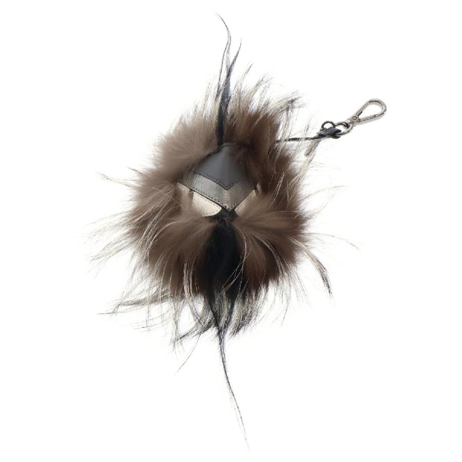 FENDI フェンディ バグズ モンスター チャーム キーホルダー ブラウン 