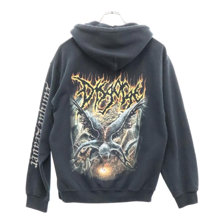 Disgorge US Ｌサイズ　ブルデス　ブルータルデスメタル　パーカー DIESEL (ディーゼル) オーバルD メタルロゴ ルーズフィット プル