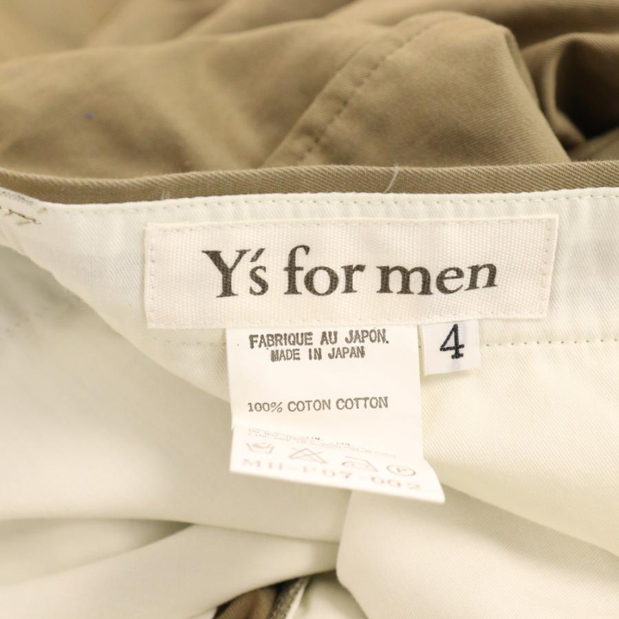 Y's for men ワイズフォーメン コットンチノ ストレート ノータック