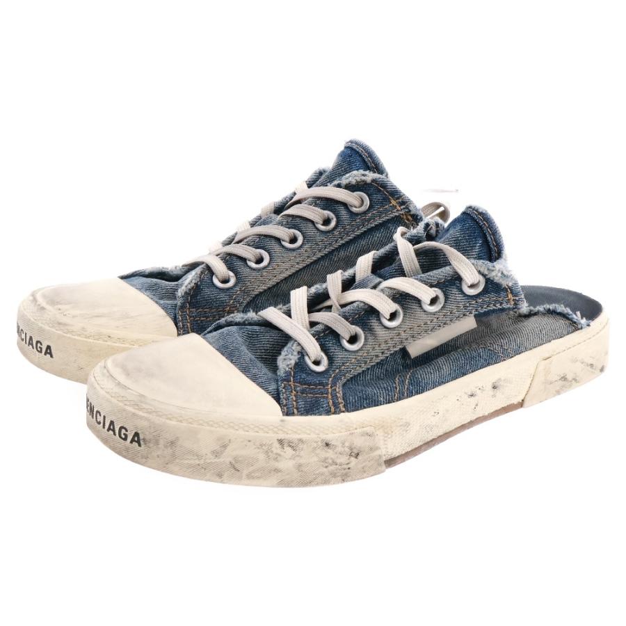 BALENCIAGA（バレンシアガ） DENIM SLIPPERS ヴィンテージ加工デニム
