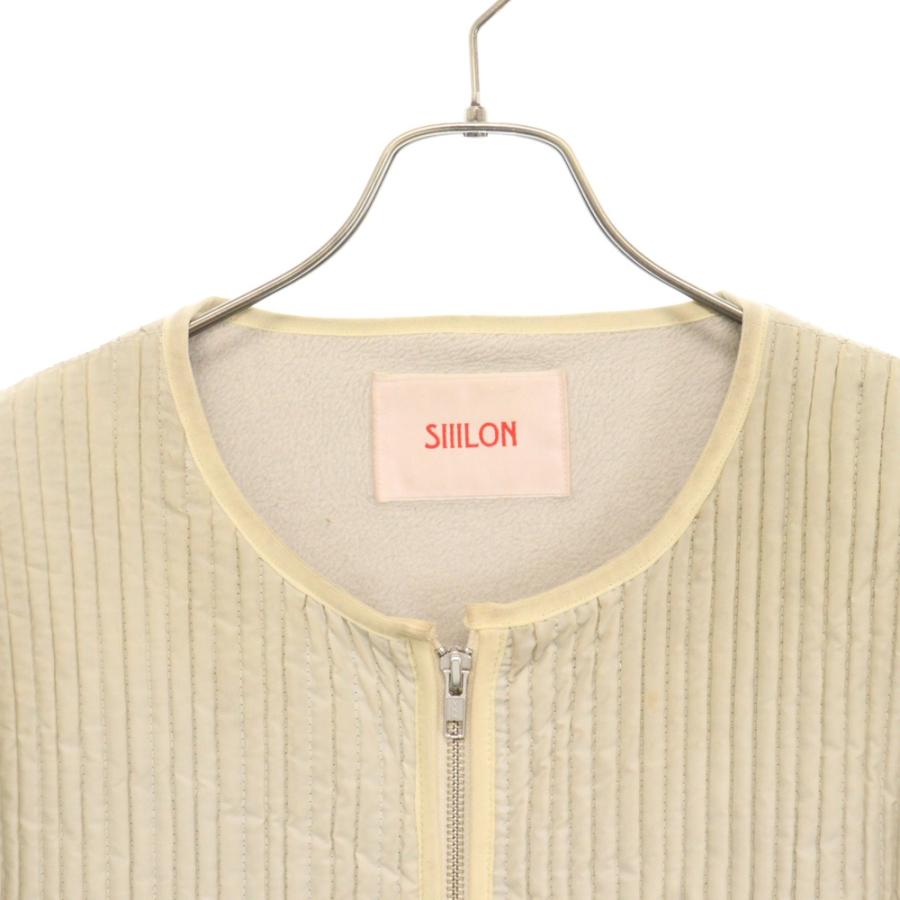 SIIILON シーロン Babe coat 裏地フリース ジップアップ ポリエステル