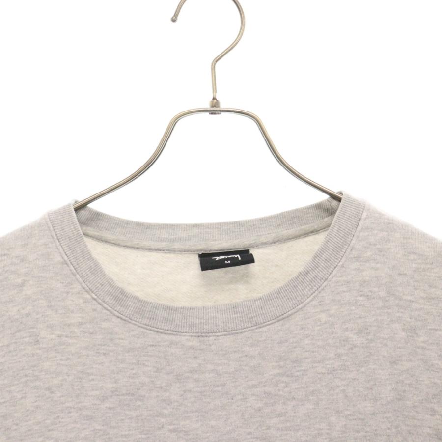 【美品】Stussy グレー 裏起毛　トレーナー 中古・古着通販】stussy (ステューシー) 裏起毛スウェット グレー
