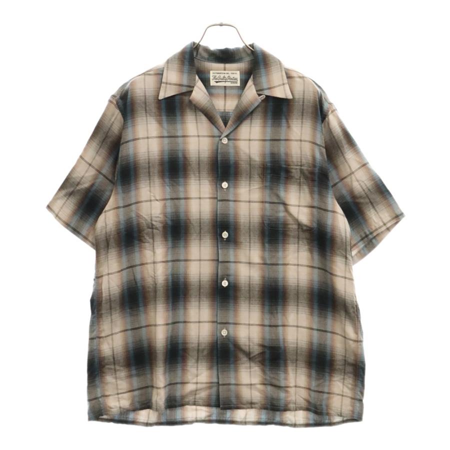 WACKO MARIA ワコマリア 24SS OMBRE CHECK OPEN COLLOR SHIRT S/S TYPE 