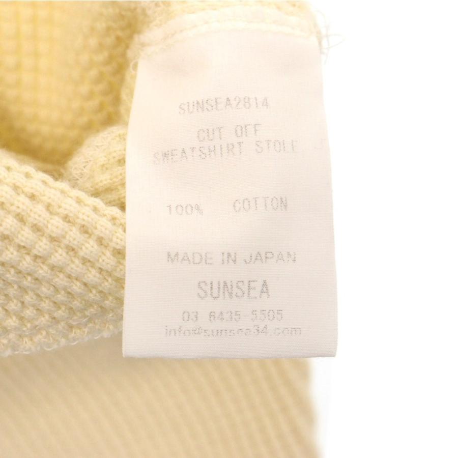 SUNSEA サンシー 23AW Cut-off Sweatshirt Stole ワッフル SUNSEA サンシー 23AW Cut-off Sweatshirt Stole ワッフル