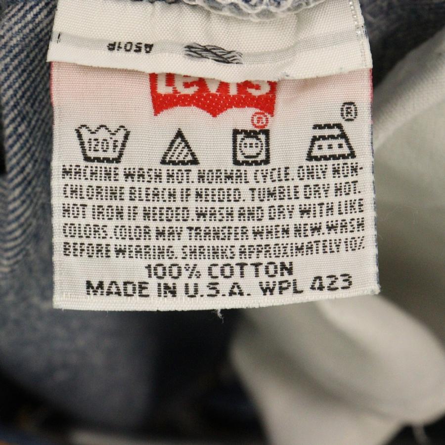 90's USA製 赤文字501 濃紺 ボタンフライ スモールe ヴィンテージ Levi's（リーバイス） 90S VINTAGE 501XX スモールe ボタン裏刻印 524
