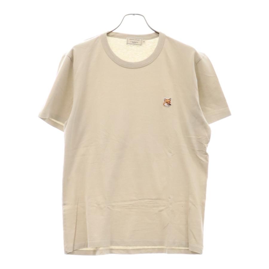 MAISON KITSUNE メゾンキツネ ロゴパッチデザイン 半袖カットソー 