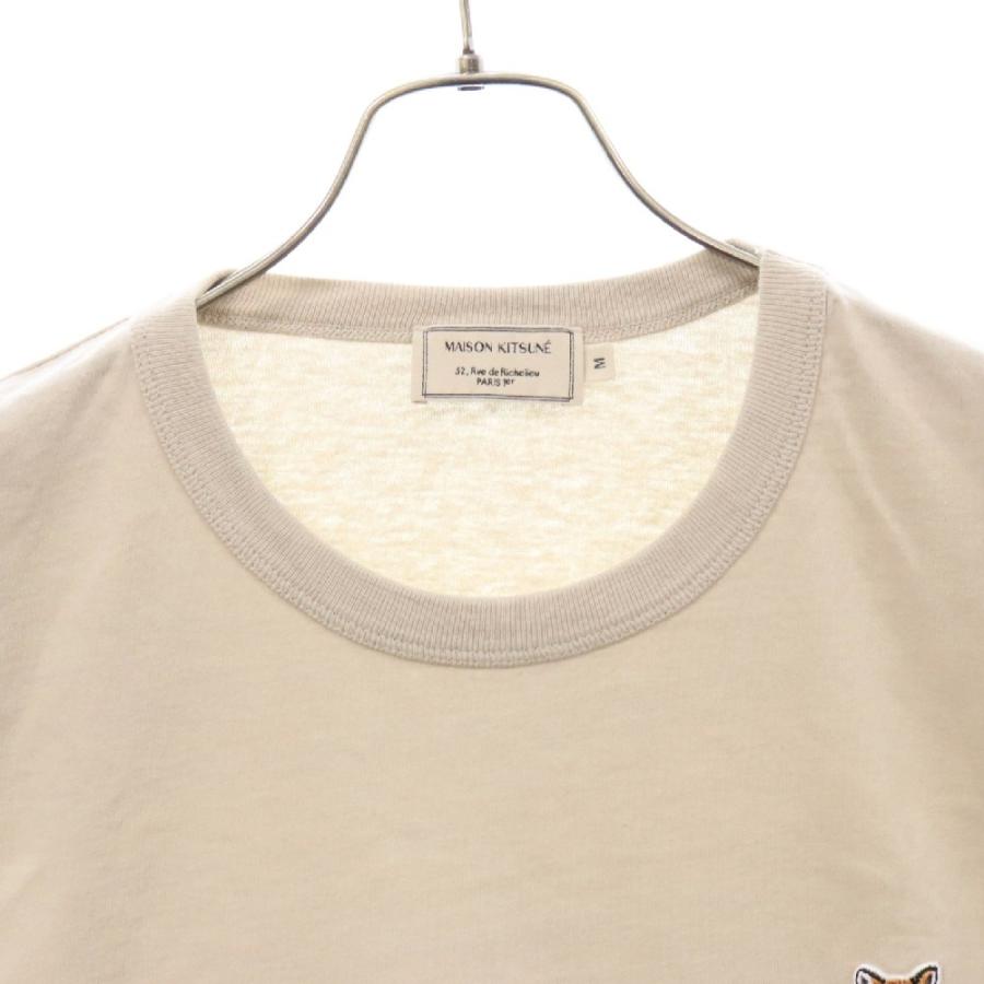 MAISON KITSUNE メゾンキツネ ロゴパッチデザイン 半袖カットソー 