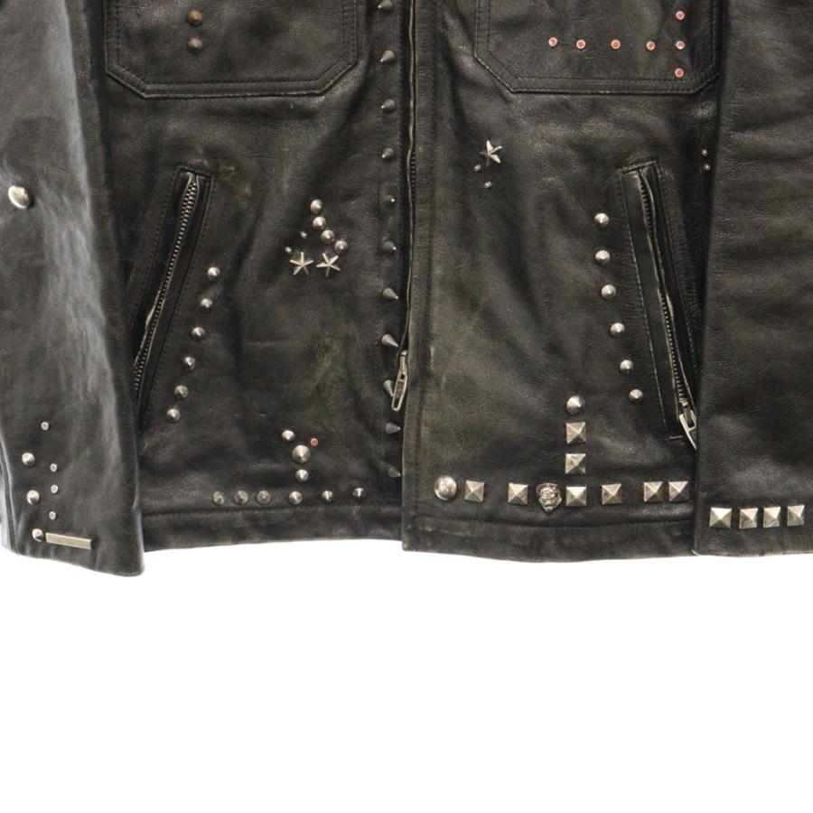 BALENCIAGA バレンシアガ スタッズ レザーライダースジャケット BALENCIAGA バレンシアガ スタッズ レザーライダースジャケット