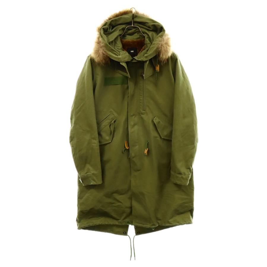 HARE ハレ ミリタリーモッズコート ボアライナーカーキ HA030056N9 HARE（ハレ） ハレタリーモッズコート ボアライナー付き カーキ