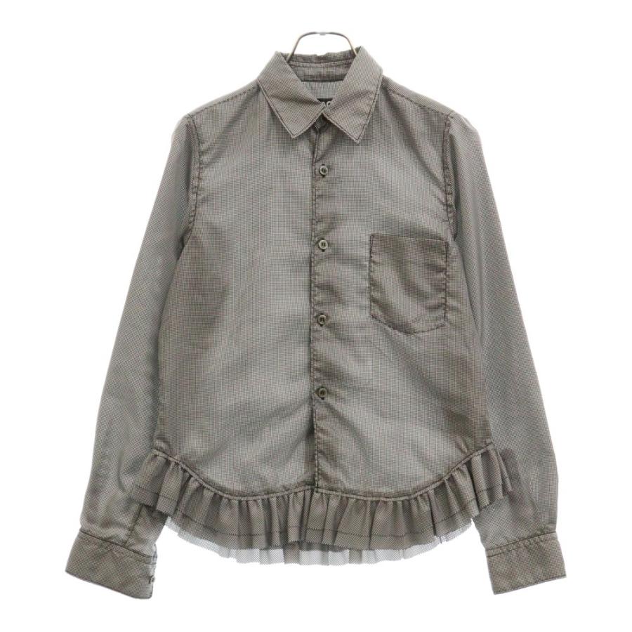 BLACK COMME des GARCONS ブラックコムデギャルソン 09AW 千鳥格子 裾 