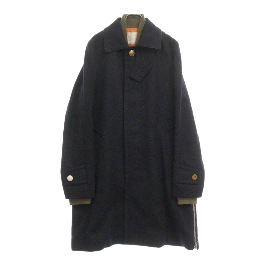 sacai Sacai サカイ 20AW MA-1 ドッキング ウール ロング コート sacai Sacai サカイ 20AW MA-1 ドッキング ウール ロング コート