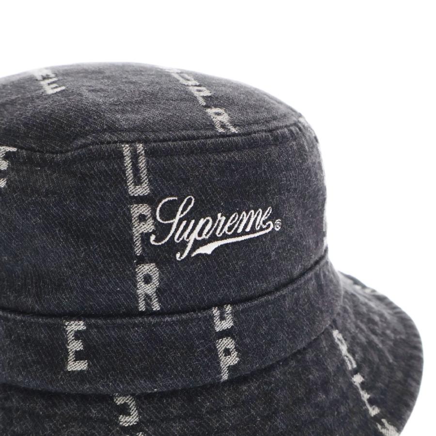Supreme ストライプ バケットハット Supreme SUPREME シュプリーム 20AW Logo Stripe Jacquard Denim