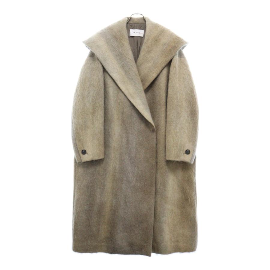 IRENE アイレネ Flow Dyeing Shaggy Coat ビックカラー ウールモヘヤ 