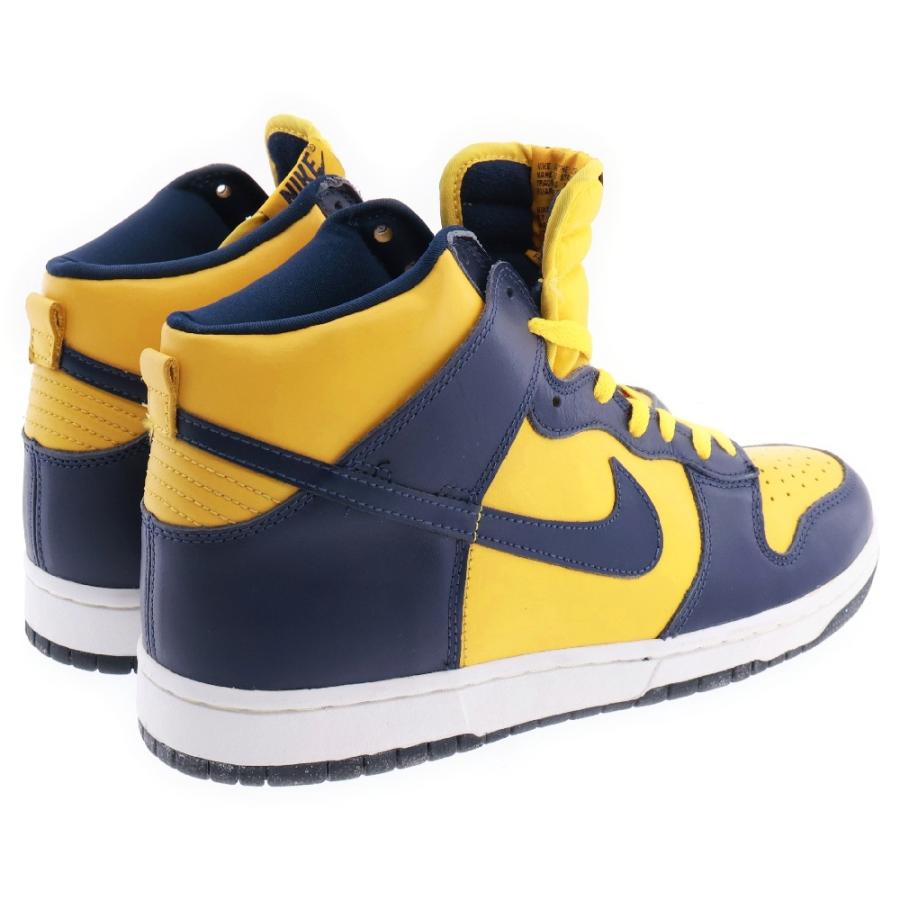 1998 NIKE ダンク　紺黄　ハイ イエロー/ネイビー NIKE（ナイキ） 【観賞用 1998年製】ダンク ハイカットスニーカー