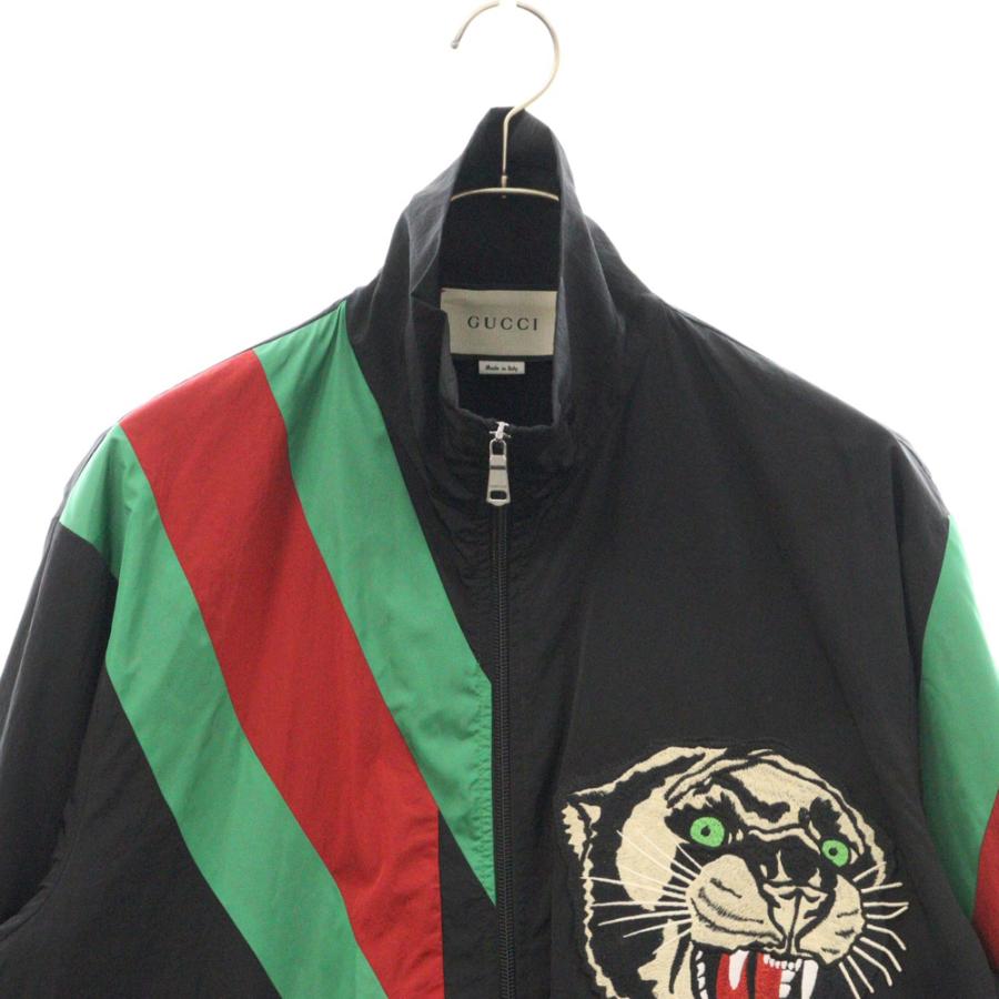 GUCCI グッチ 19AW パンサー刺繍 ウェブインターシャ オーバーサイズ 