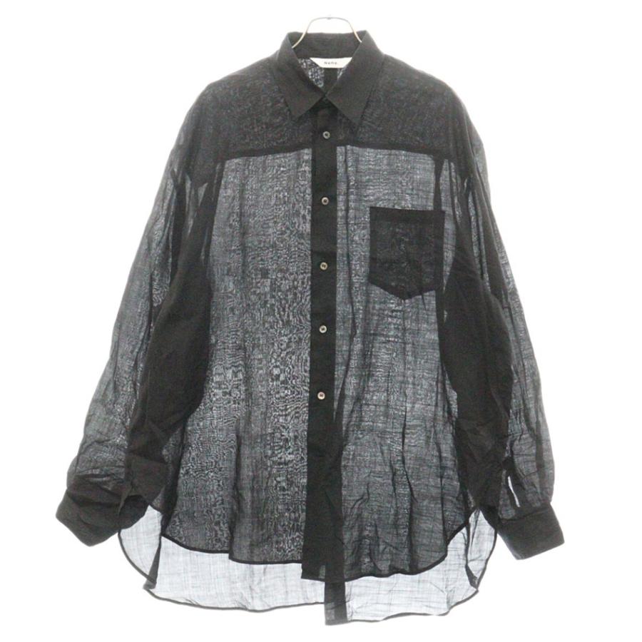 ネーム 21AW アシンメトリー 異素材切り替え ラウンドカット 