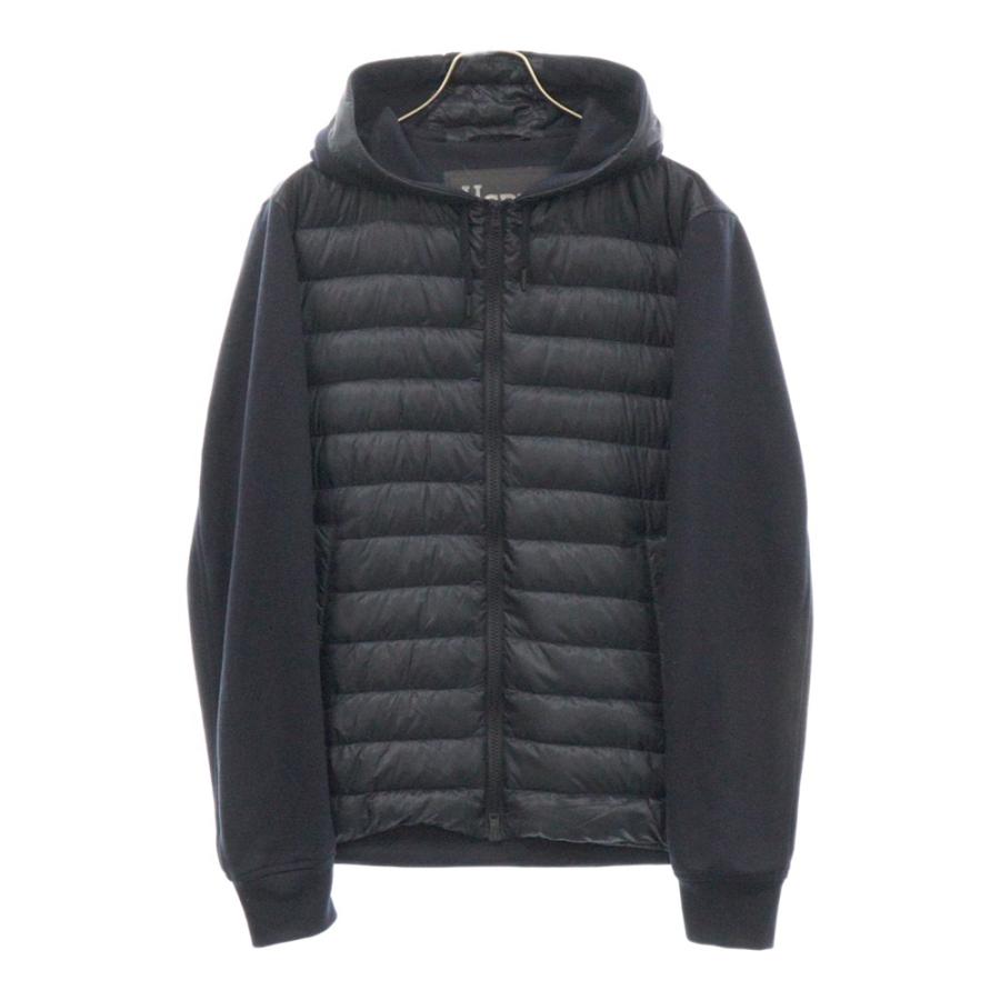 HERNO ヘルノ ボンバーナイロン 切り替え ジップアップ ハイブリッド  