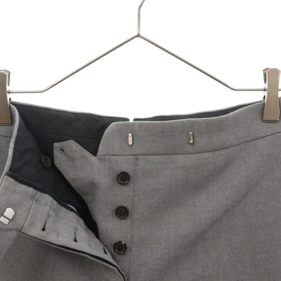 THOM BROWNE トムブラウン ボタンフライ スラックス パンツ グレー 
