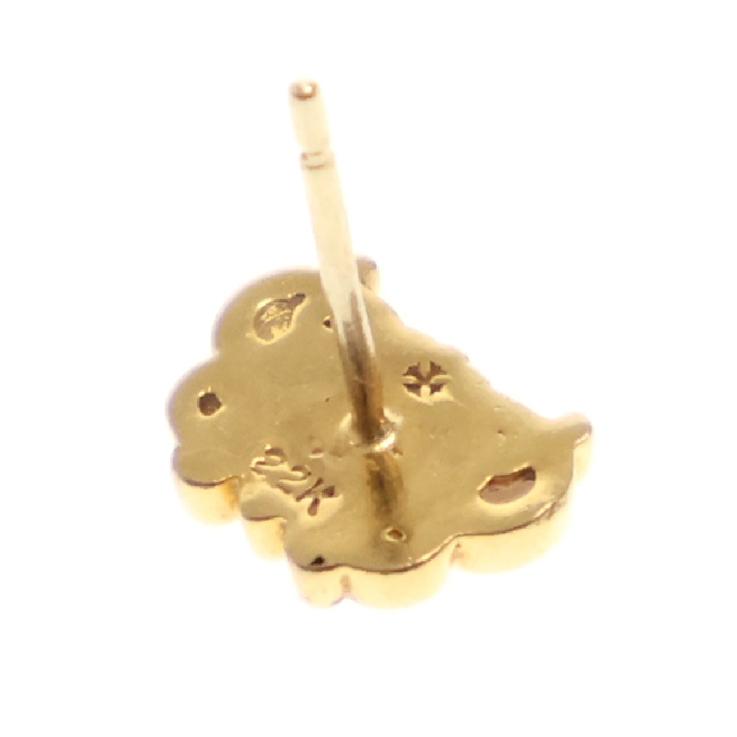 CHROME HEARTS クロムハーツ 22K KH STUD 1 DIA ケイトハドソン ダイヤ  