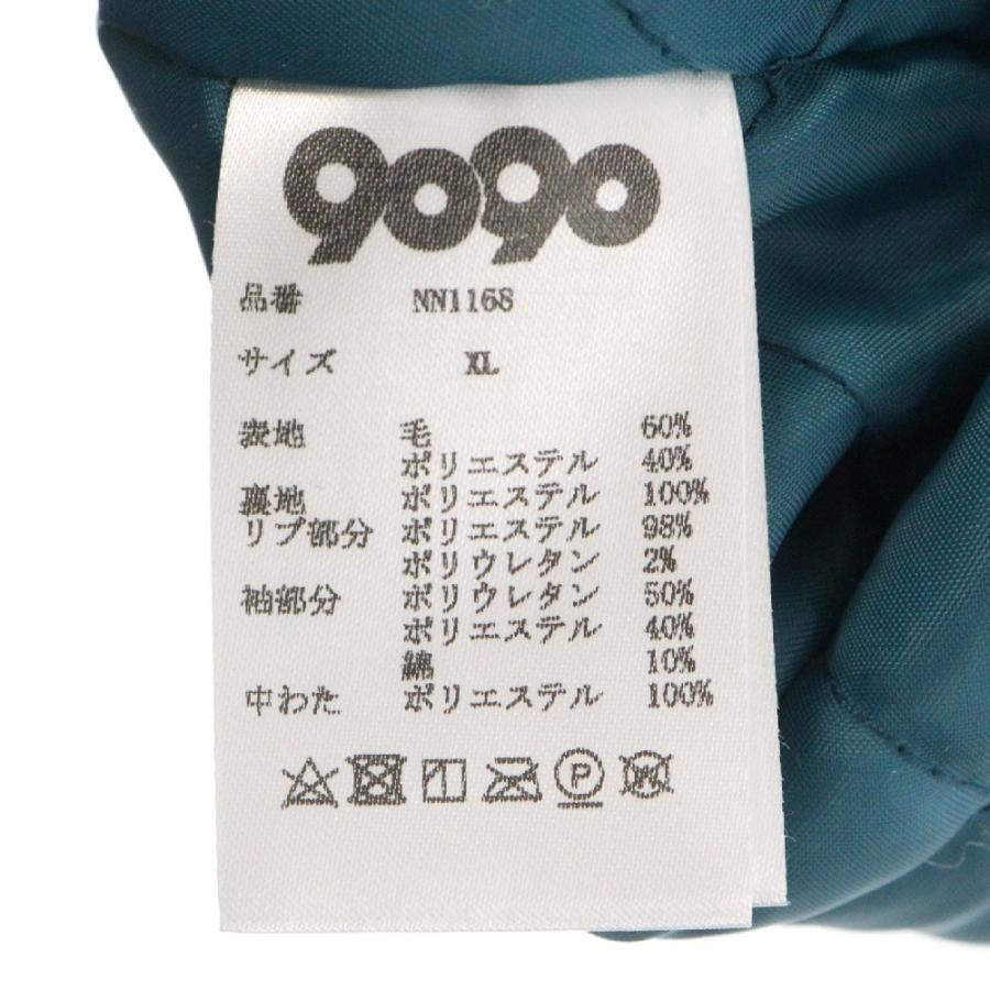 9090 ナインティナインティ Angel Stadium Jacket ウール レザー 切替