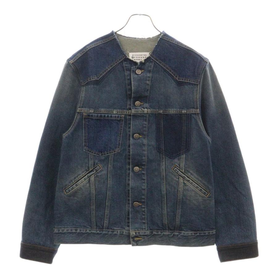 Maison Margiela 10 メゾン マルジェラ デニム切り替え ノーカラー 