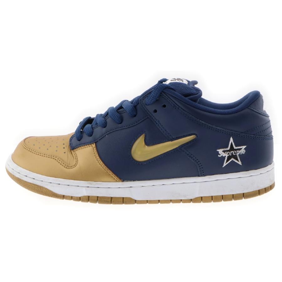 Nike SB ナイキエスビー ×DUNK LOW OG QS METALLIC GOLD/NAVY  