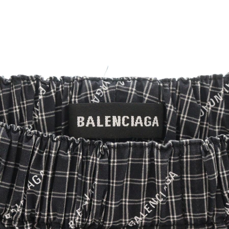 BALENCIAGA バレンシアガ チェックロゴ総柄 オーバーサイズ BALENCIAGA バレンシアガ チェックロゴ総柄 オーバーサイズ