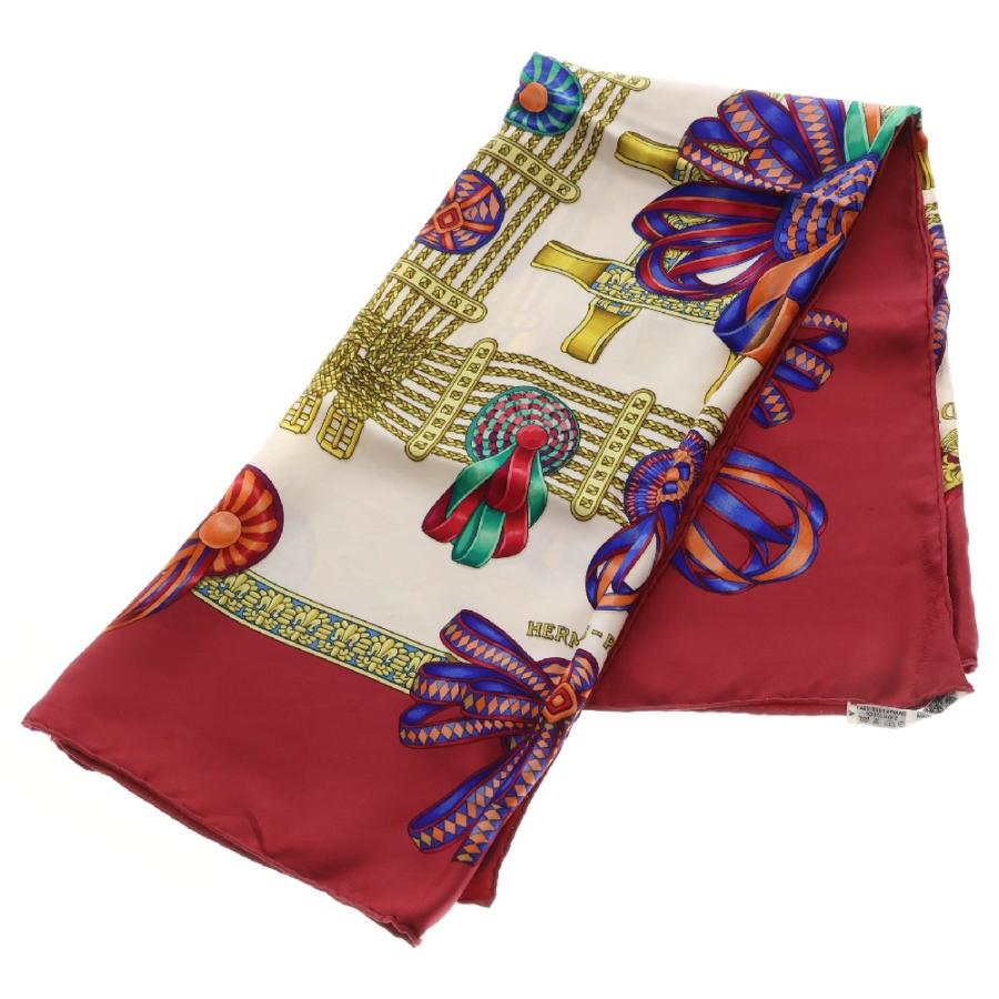 HERMES（エルメス） カレ90 LES RUBANS DU CHEVAL 馬のリボン シルク