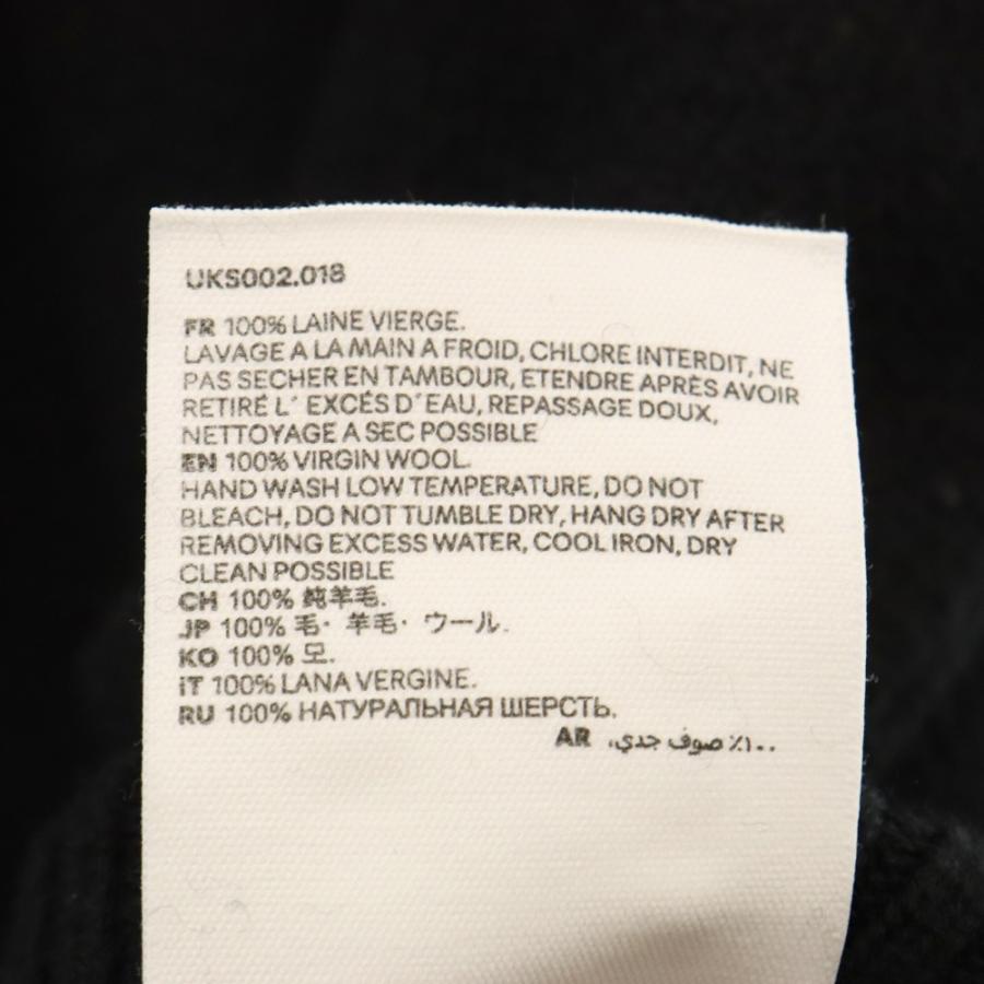 AMI DE COEUR CREW NECK SWEATER ハートAロゴ クルーネック ニットセーター ブラック/レッド 【アイスクリーム】 UKS002.018