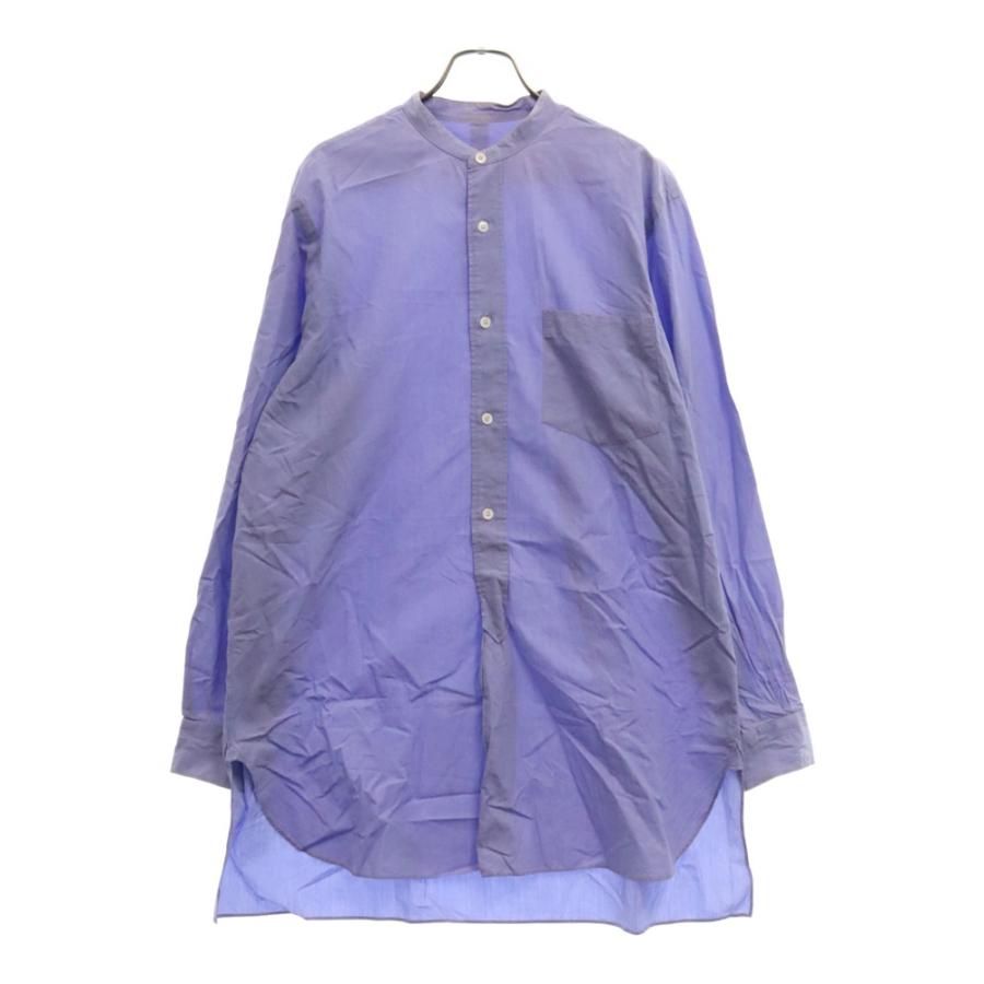 COMOLI コモリ 21SS BAND COLLAR SHIRT バンド カラー コットン 長袖 