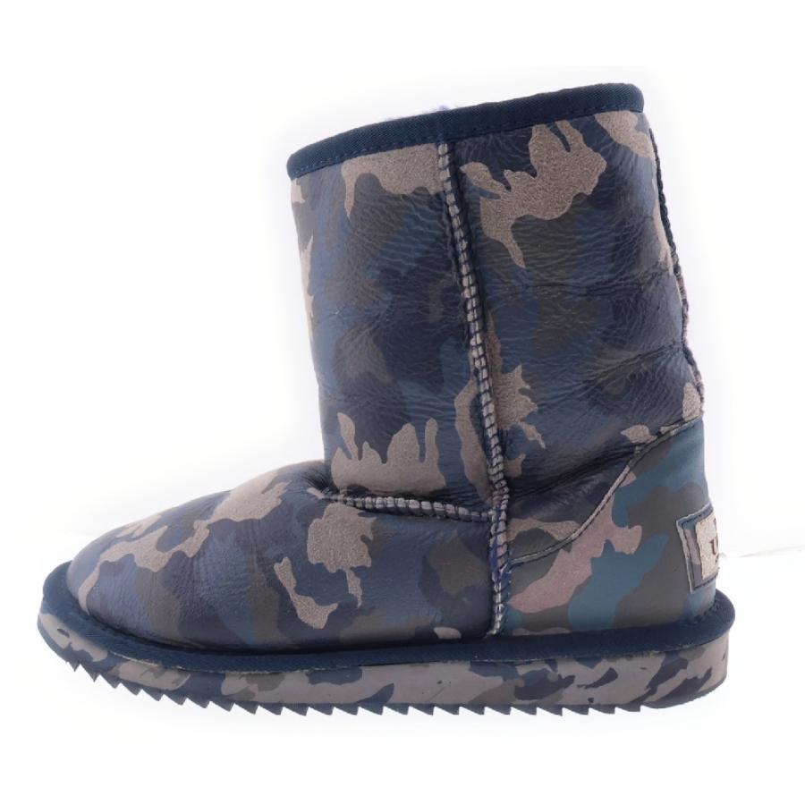 UGG アグ カモ柄ムートンブーツ ブルー : BRING Yahoo!ショップ - 通販  