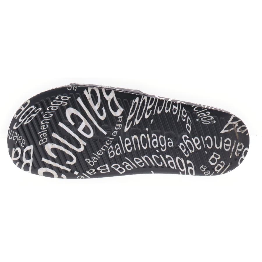 BALENCIAGA（バレンシアガ） Logo Rubber Slides 578969 W1SZ0 ロゴ