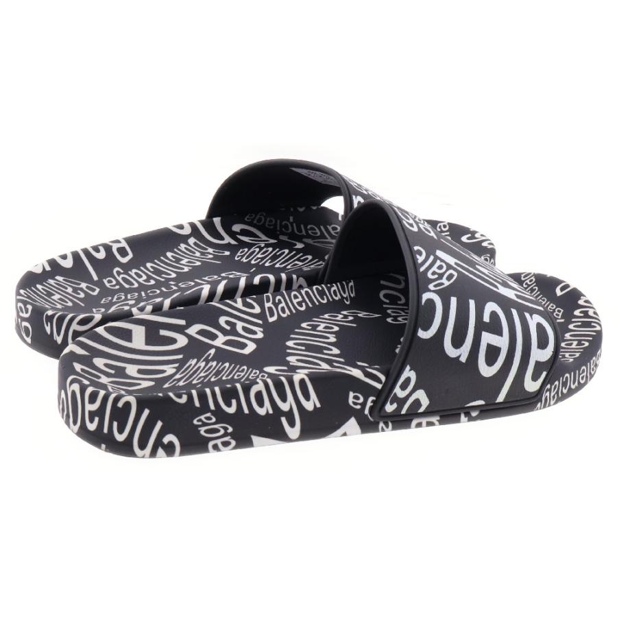 BALENCIAGA（バレンシアガ） Logo Rubber Slides 578969 W1SZ0 ロゴ