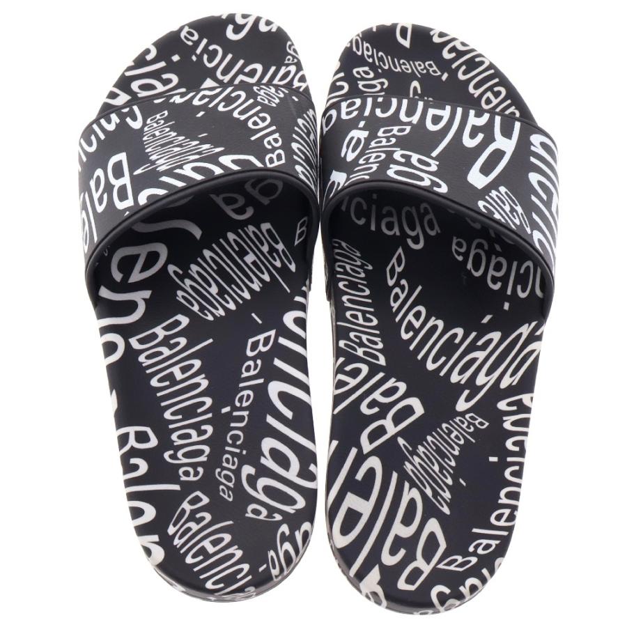 BALENCIAGA（バレンシアガ） Logo Rubber Slides 578969 W1SZ0 ロゴ