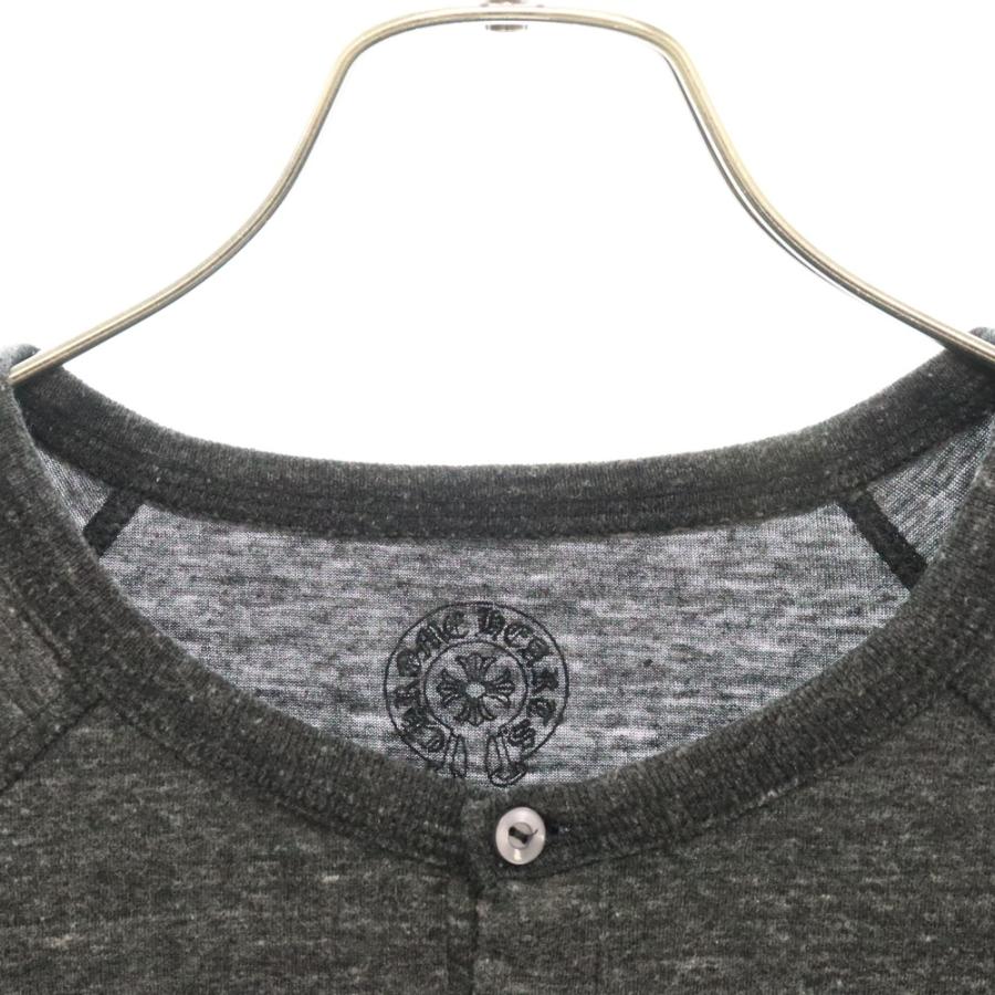 CHROME HEARTS（クロムハーツ） ロゴ プリント ヘンリーネック 七分袖