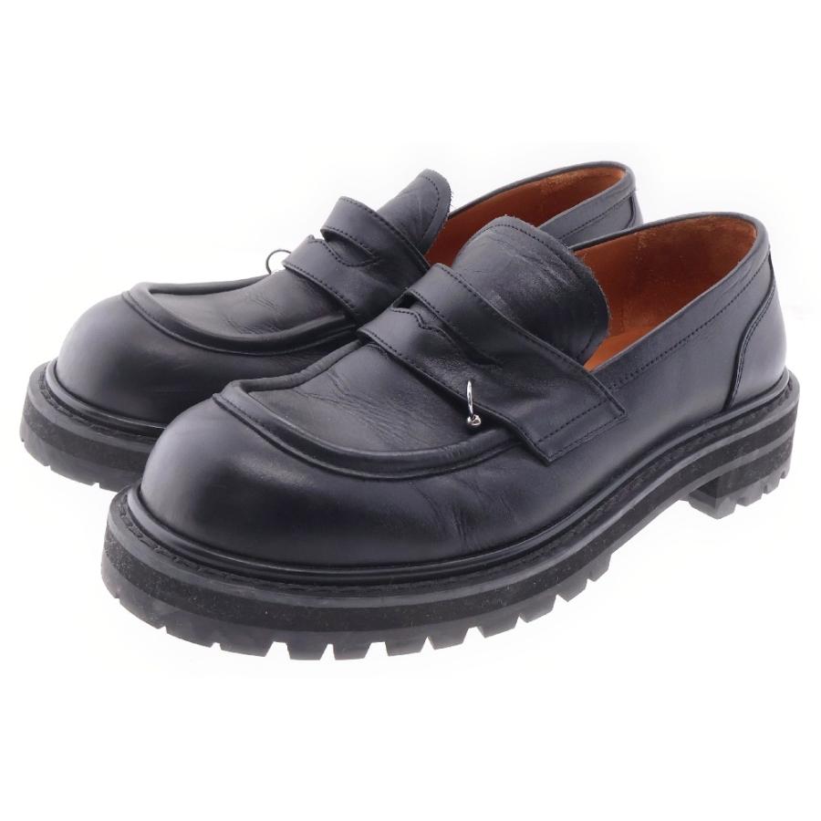 MARNI マルニ 24SS Pierced Leather Penny Loafers スクエアトゥ MARNI マルニ 24SS Pierced Leather Penny Loafers スクエアトゥ