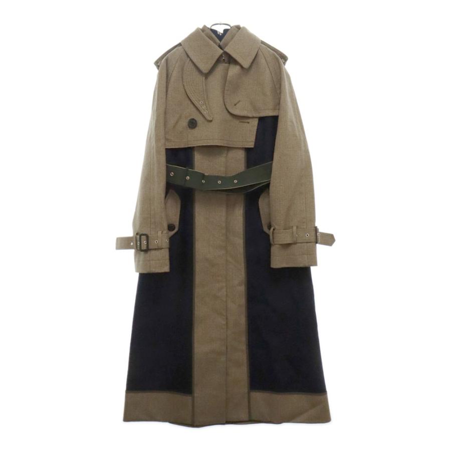 sacai Sacai サカイ 22AW チェック ボンディング ロング コート sacai Sacai サカイ 22AW チェック ボンディング ロング コート