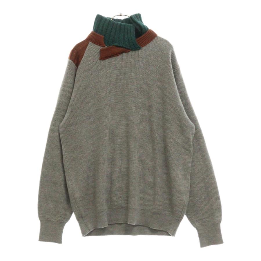 kolor カラー 21AW HI NECK KNIT プルオーバー ハイネック ニット 