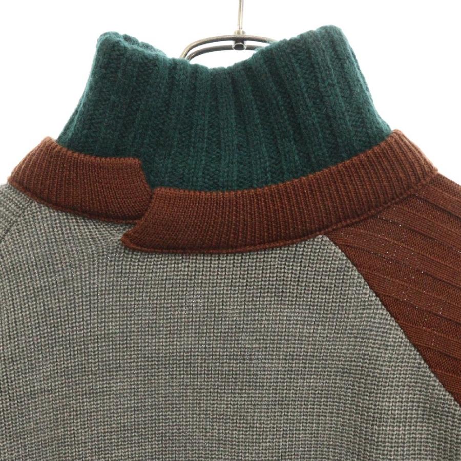 kolor カラー 21AW HI NECK KNIT プルオーバー ハイネック ニット 