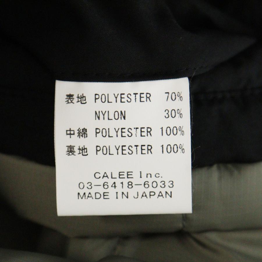 CALEE キャリー 23AW P/N Mill Cloth Padded Jacket CALEE キャリー 23AW P/N Mill Cloth Padded Jacket