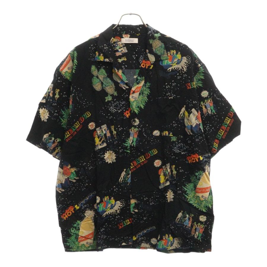 RADIALL ラディアル 23SS HOT DUB OPEN COLLARED SHIRT S/S 総柄 