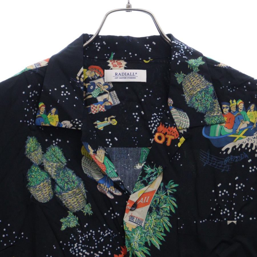 RADIALL ラディアル 23SS HOT DUB OPEN COLLARED SHIRT S/S 総柄 
