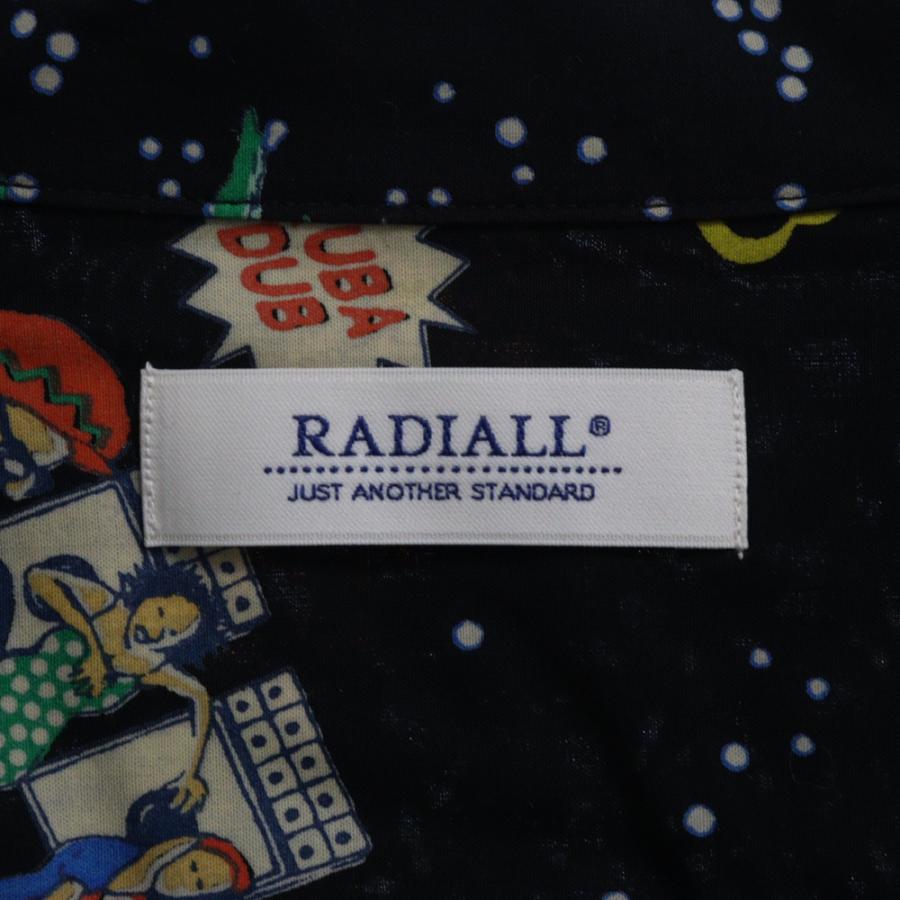 RADIALL ラディアル 23SS HOT DUB OPEN COLLARED SHIRT S/S 総柄 