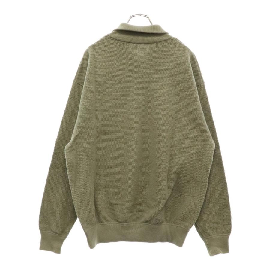 crepuscule（クレプスキュール） MOSS STITCH HALF ZIP POLO モス