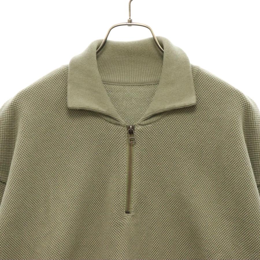 crepuscule クレプスキュール MOSS STITCH HALF ZIP POLO モスステッチ  