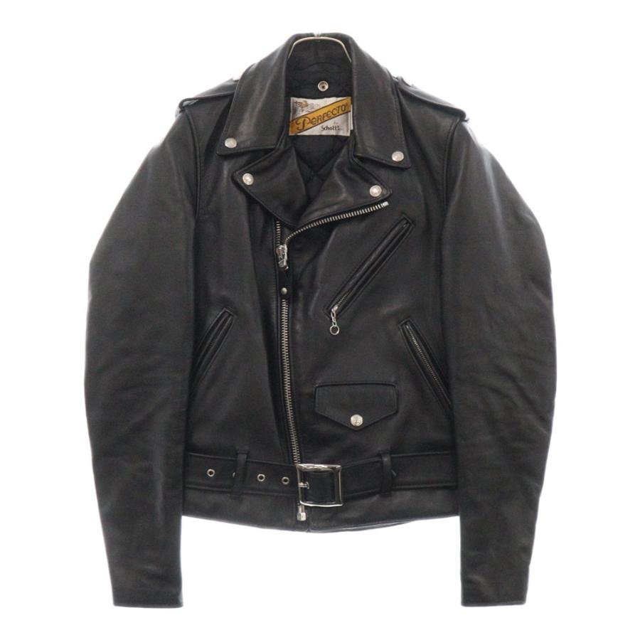 Schott Perfecto ダブルライダース ブラック 【公式通販】