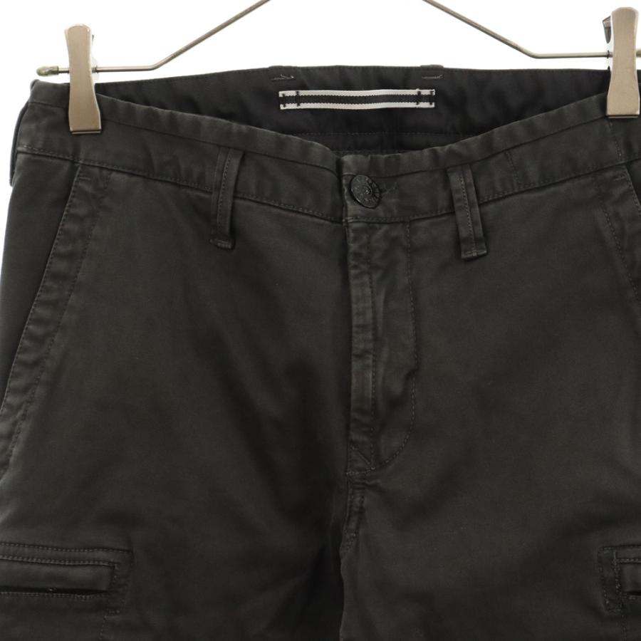 STONE  ストーンアイランド TWILL CARGO PANTS ツイル コットン ジップフライ カーゴパンツ ダークグレー 6915321LN STONE ISLAND（ストーン アイランド） TWILL CARGO PANTS ツイル