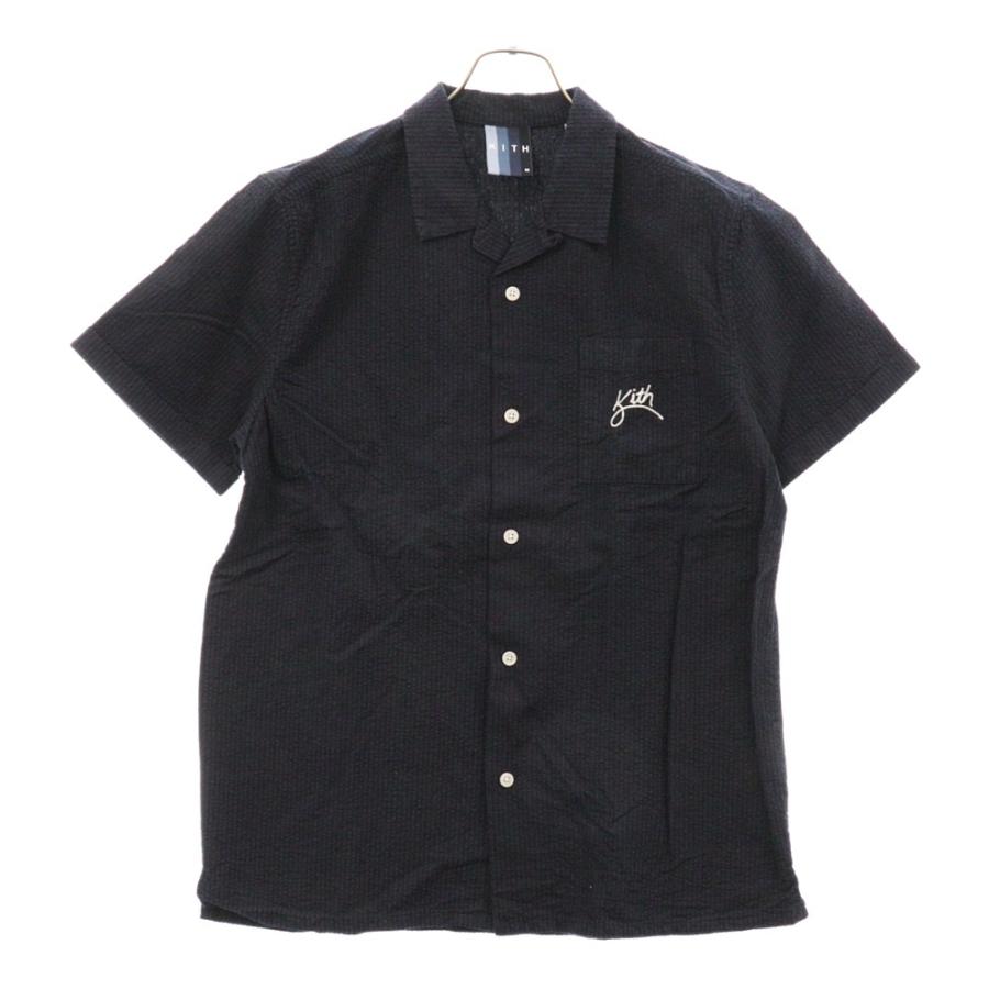 激レア　KITH シアサッカーシャツ　アロハシャツ　オープンカラー KITH（キス） SEERSUCKER SHIRTS オープンカラー シアサッカー 半袖